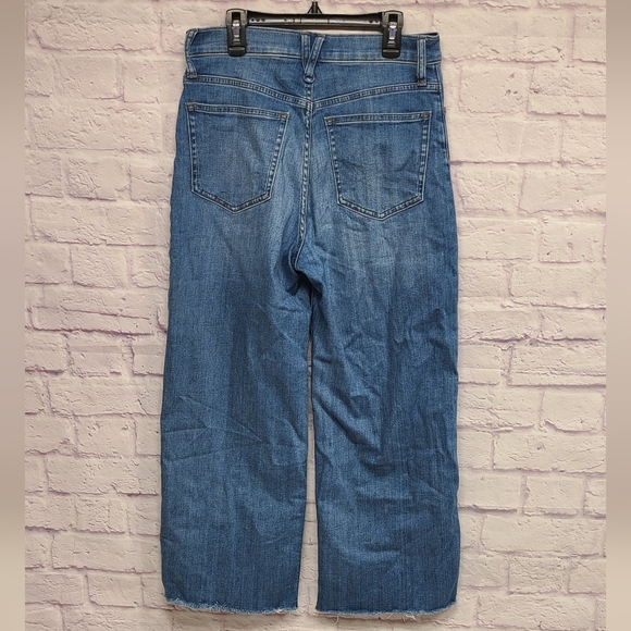 J.‎ Crew Flare Wide Leg Jeans in Classic Blue - Picture 4 of 6